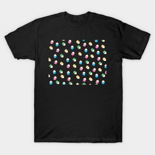 Colorful Cupcake pattern T-Shirt